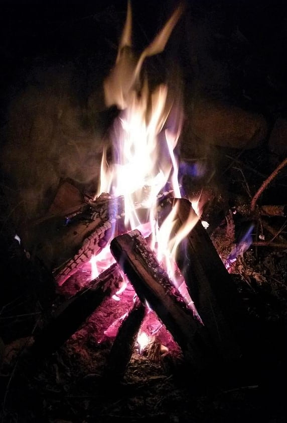 Lagerfeuer Räucherbündel