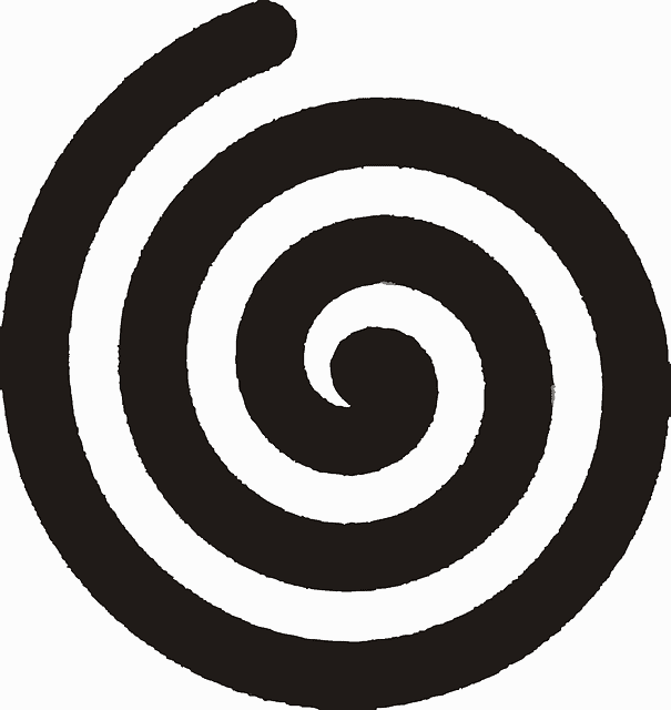 Linksdrehende Spirale
