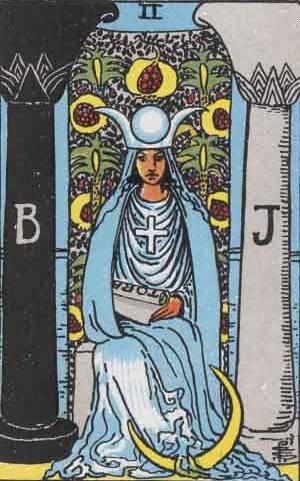 Tarotkarte Hohepriesterin
