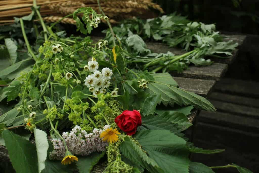 Sonnwendbüschel binden